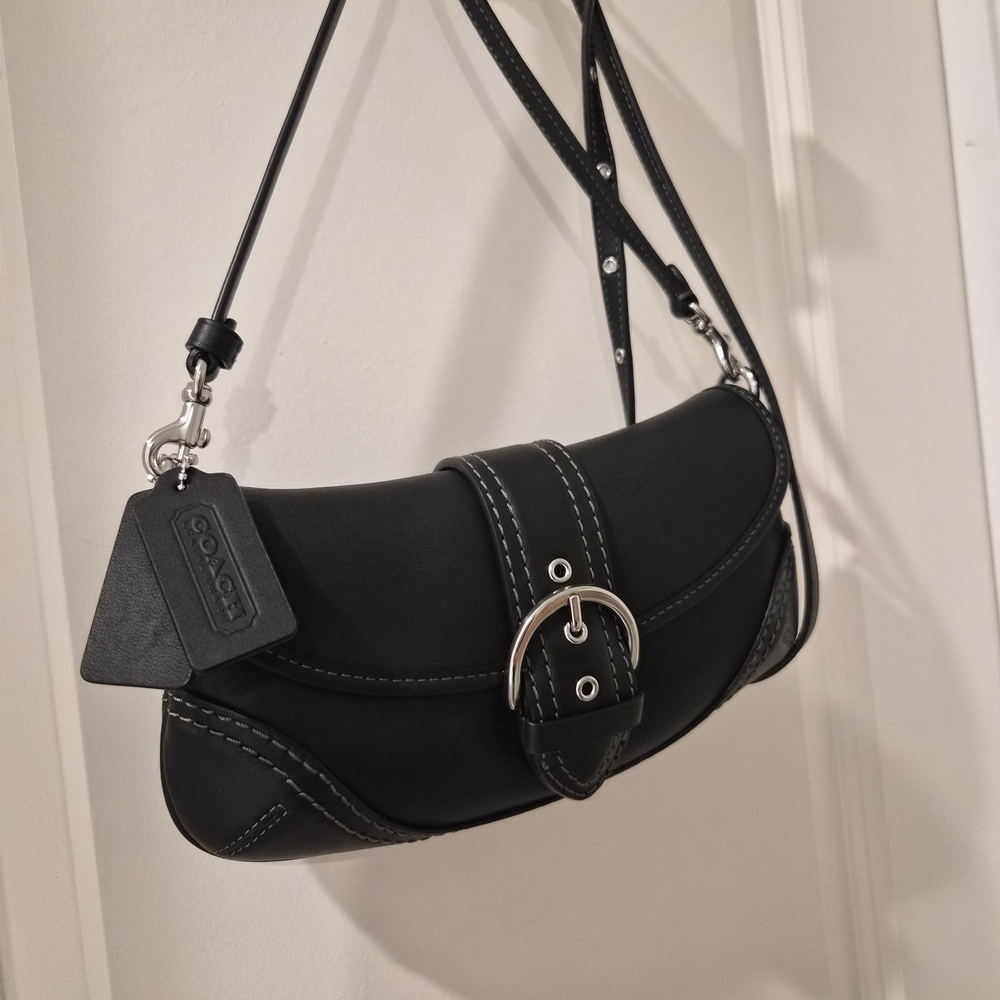Coach Black Leather Women's Bag